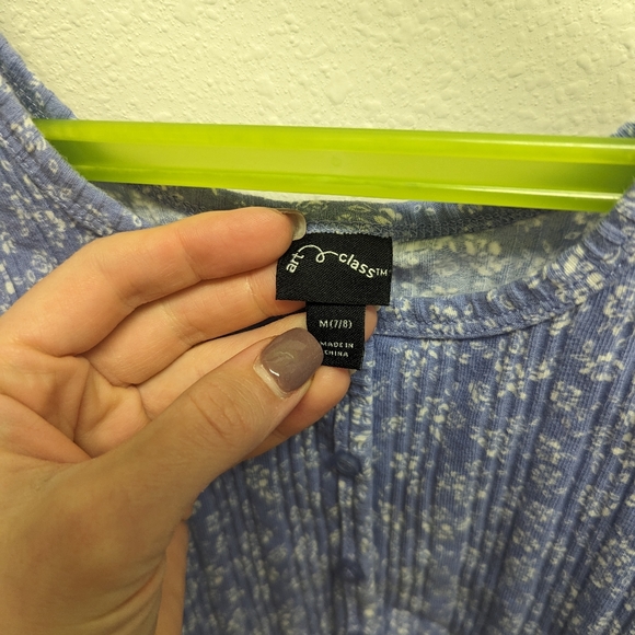 Art Class Target Brand Ribbed Button Down Tops - Picture 2 of 9